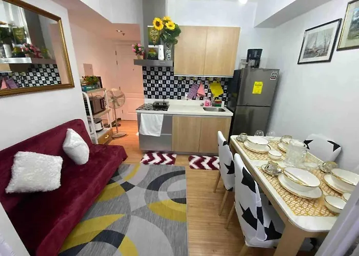 Cozy 1br Cityview With Balcony And Near Airport Apartamento *