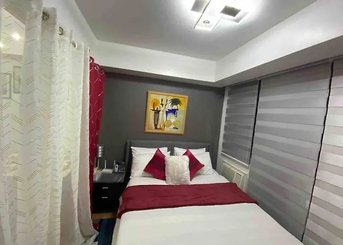 Cozy 1br Cityview With Balcony And Near Airport Apartamento *